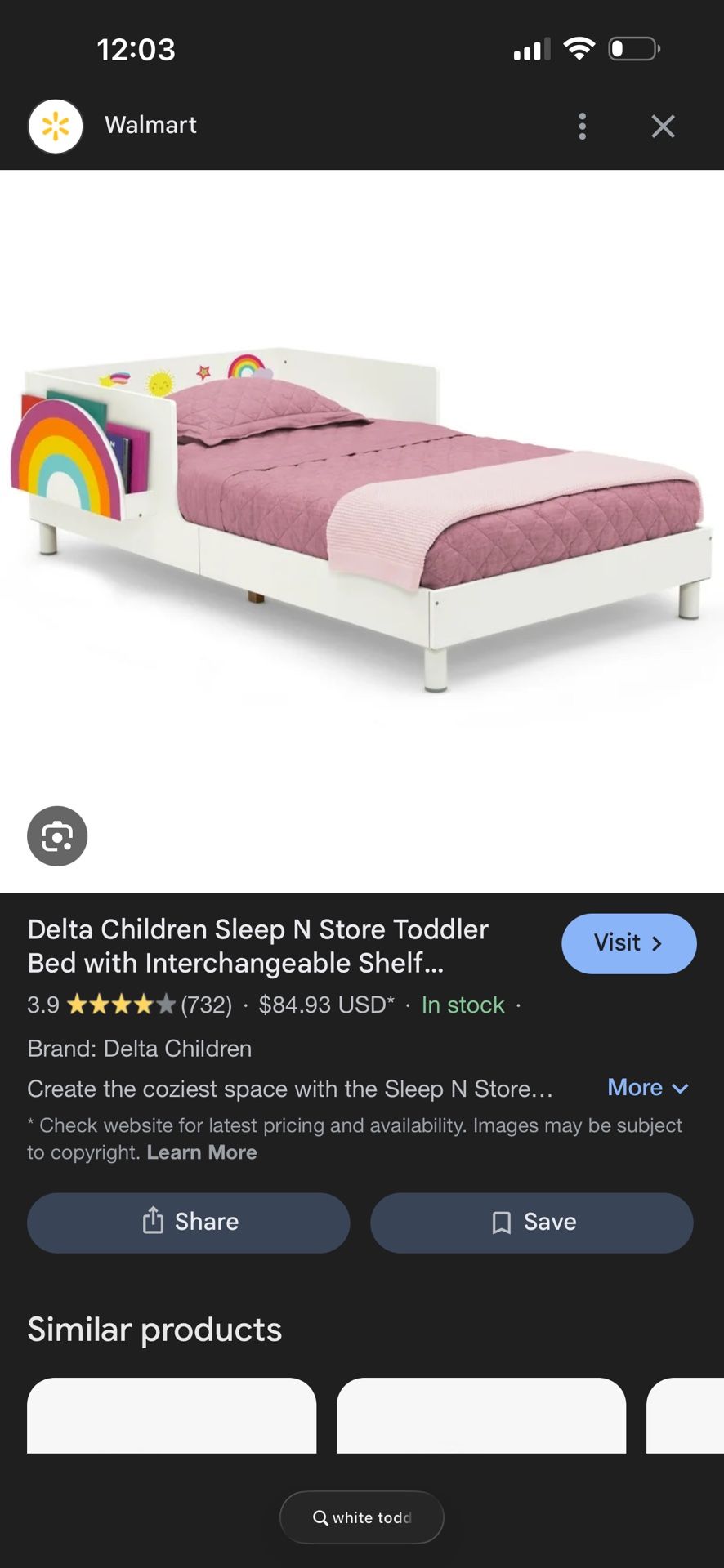 Toddler Bed With Book Shelf