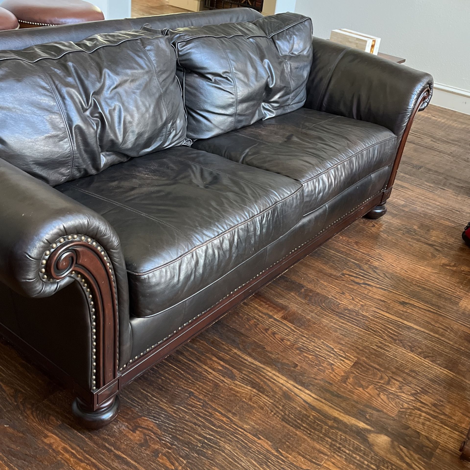 Chocolate Leather Couches