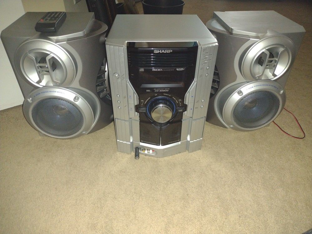 Sharp 5 Disc CD Changer System