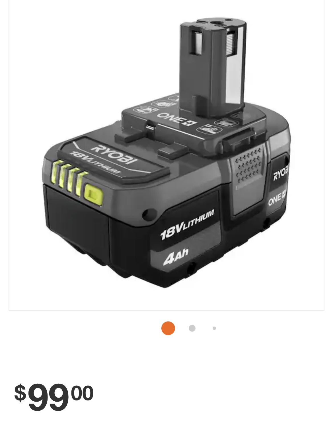 Ryobi HP ONE+ High Performance 4ah 18v