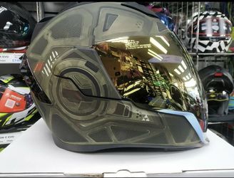 Icon Airflite Blockchain Motorcycle Helmet XL green Halo