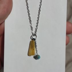 amber turquoise necklace 