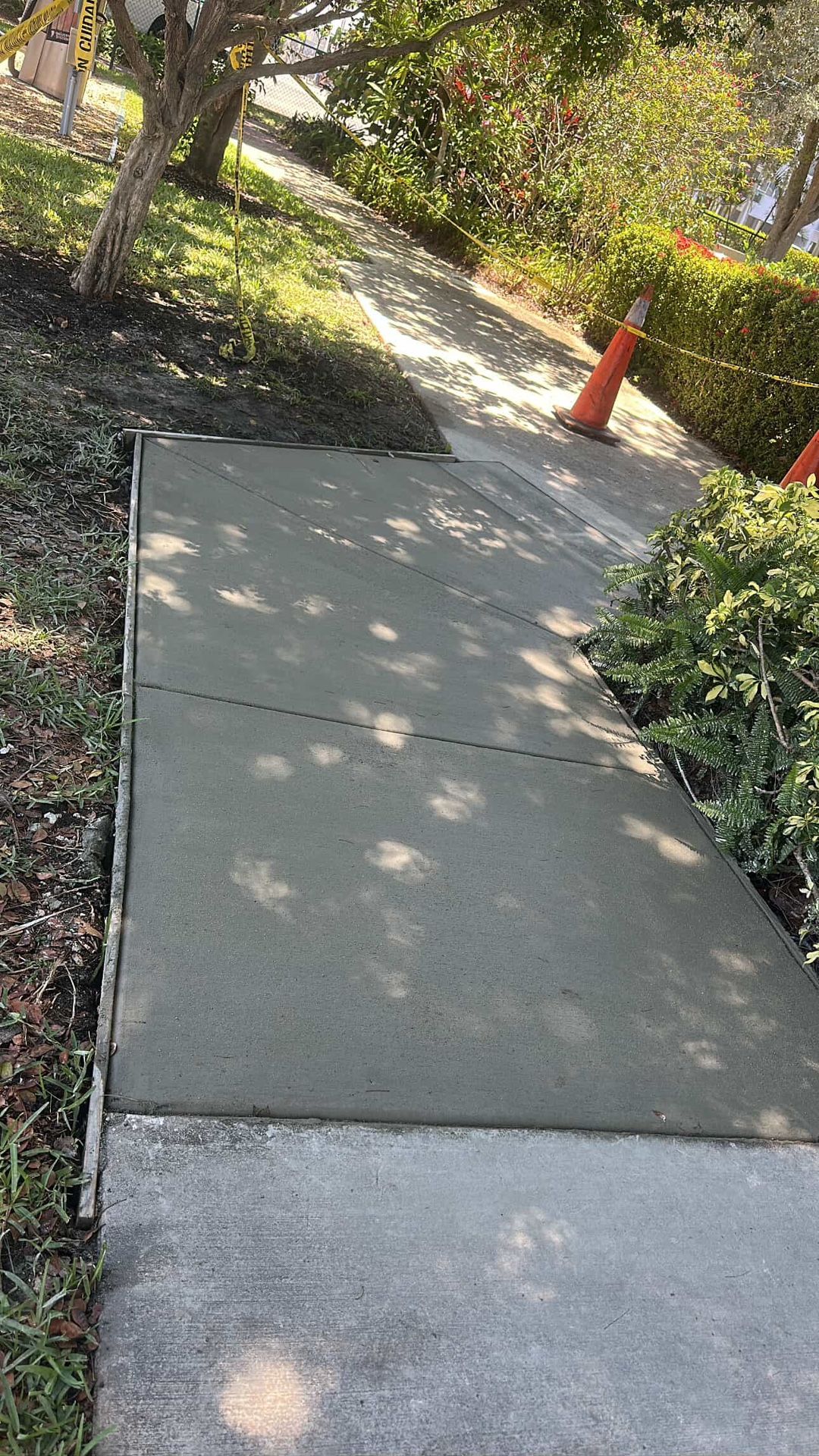concrete slabs