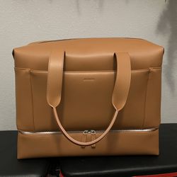 Monos Weekender Duffel Bag (saddle Tan- Vegan Leather)