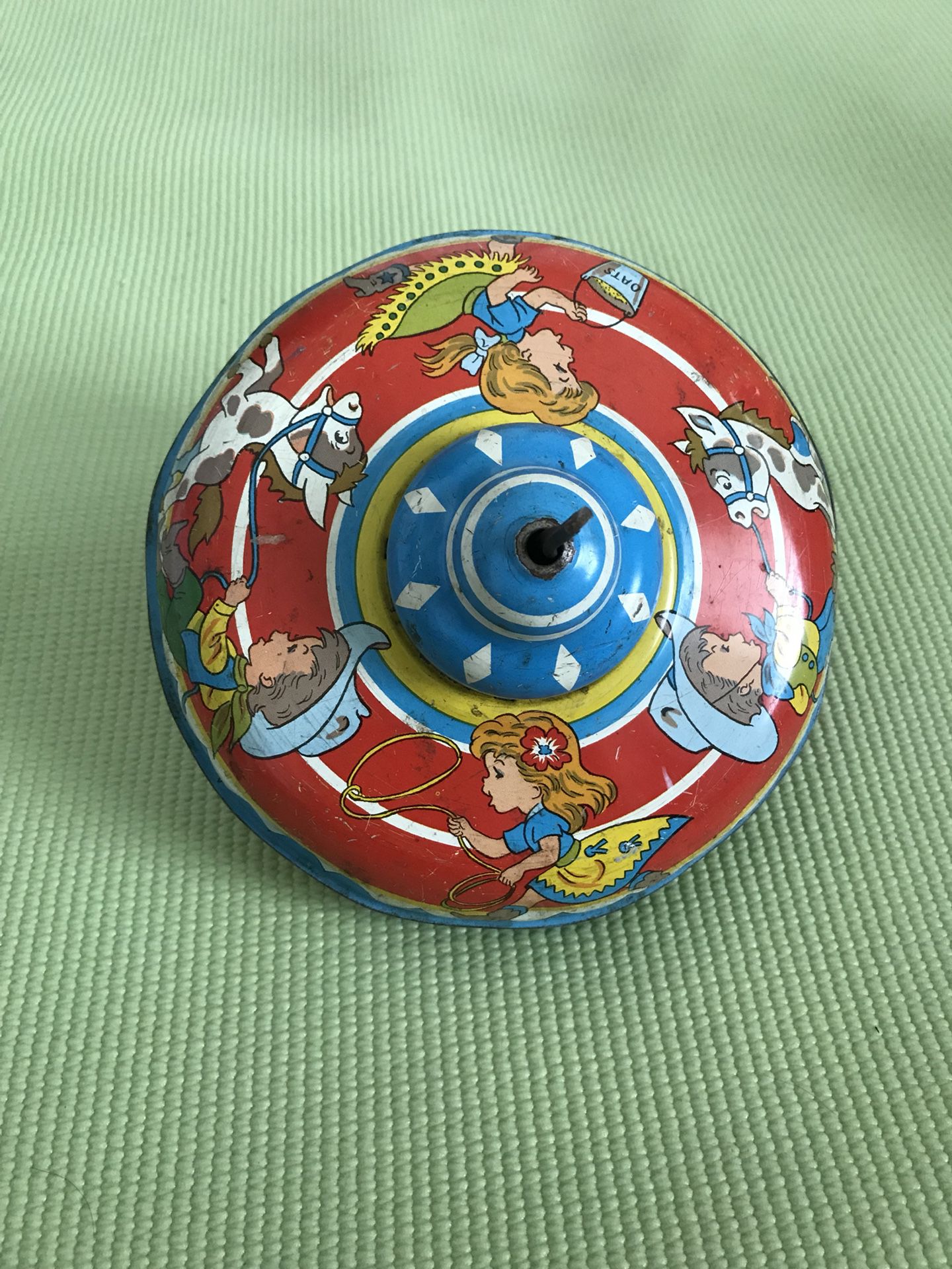 Antique toy spinning top