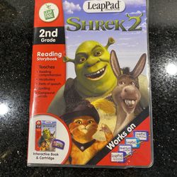 LeapFrog LeapPad Shrek 2 Interactive Book and Cartridge for 2nd-grade Reading