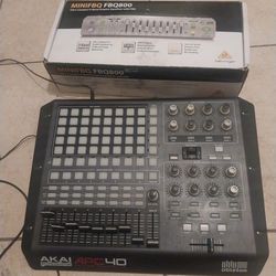 AKAI Pad Control AND BEHRINGER EQUALIZER 