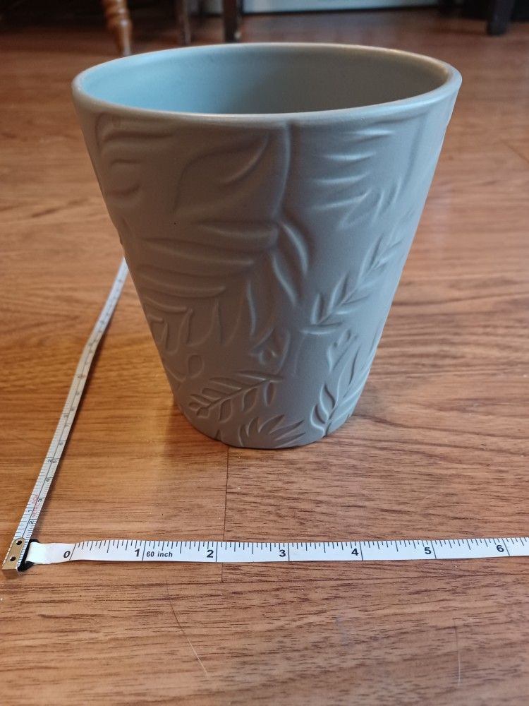 Decorative Gray Flower Pot Or Planter Or Vase
