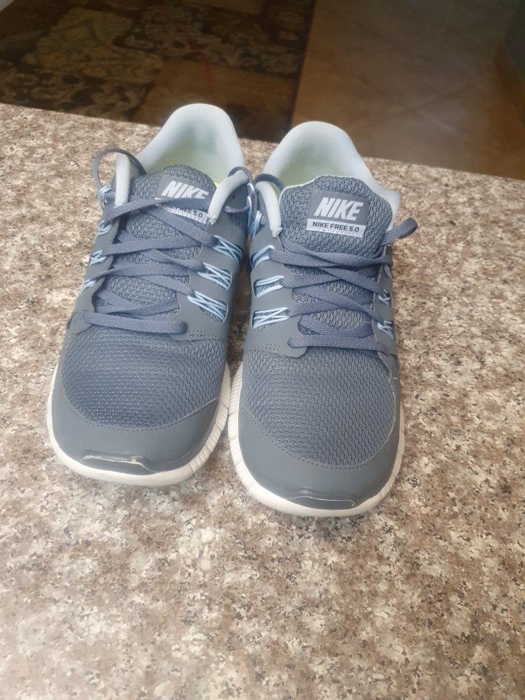 Nike Free 5.0 Womens Turquoise Green Athletic Running Shoe Size 10