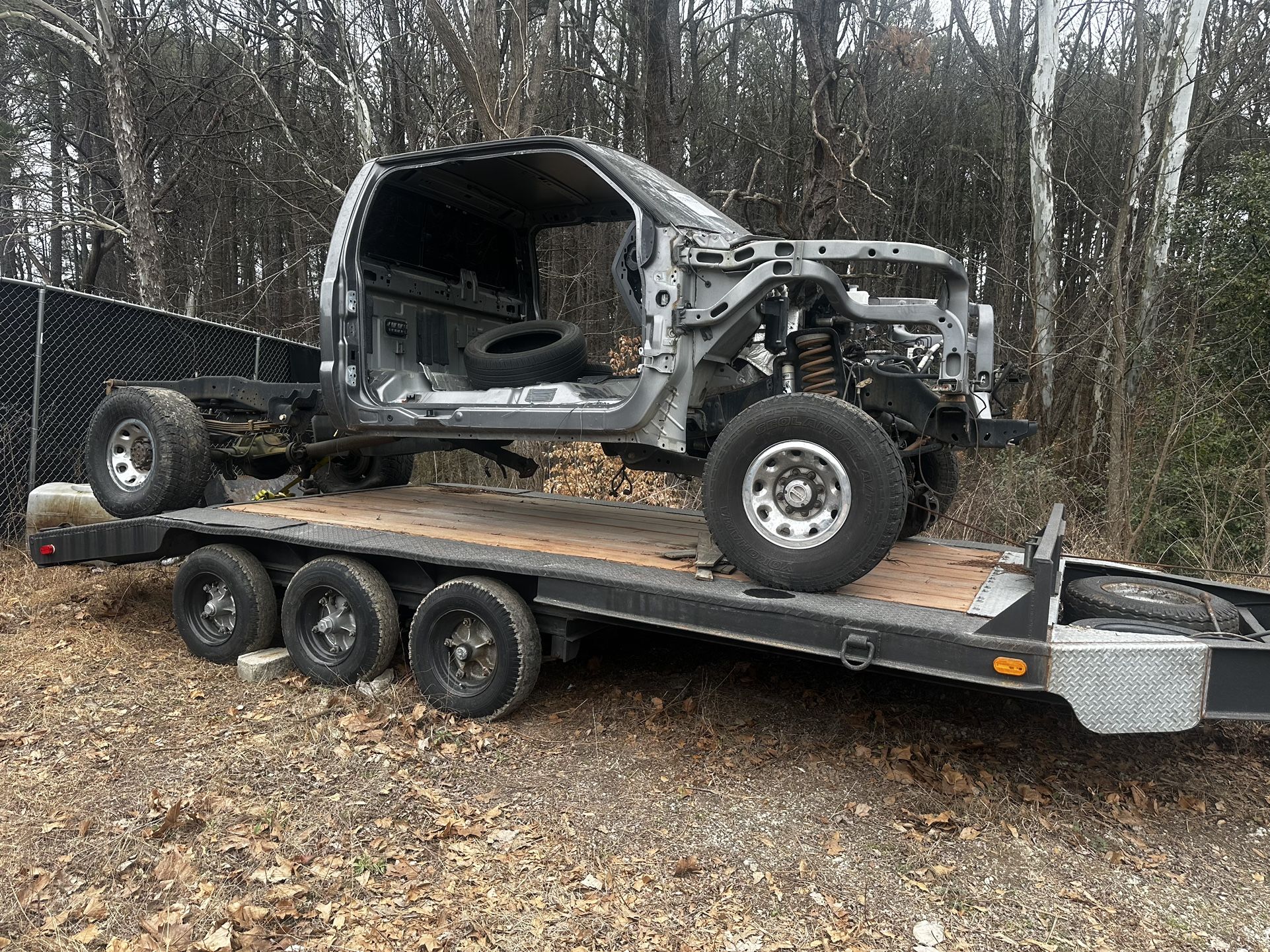 2010 F250. Parts And Trailer Triple Axle 