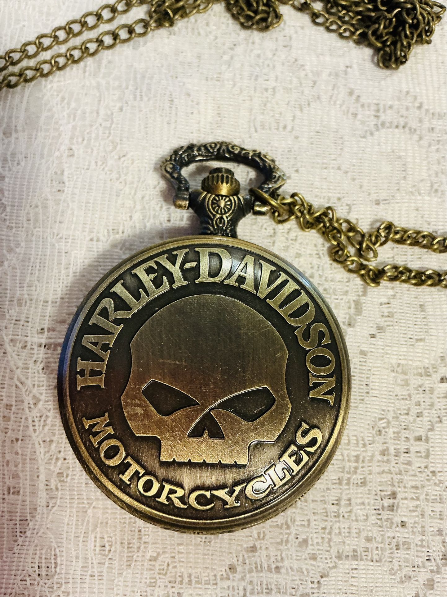 NEW QUARTZ POCKET WATCHES - $15 each - MARINE CORP, HARLEY DAVIDSON