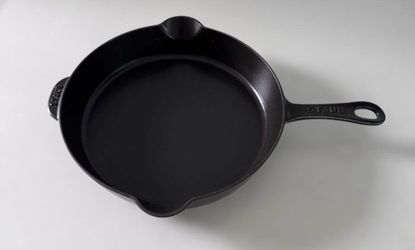 Staub 11"' Matte black Enameled Cast Iron Traditional Deep Skillet