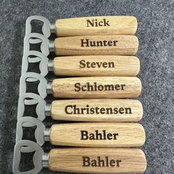 Custom Laser Engraved Handheld Bottle Opener