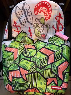 Used authentic sprayground backpack