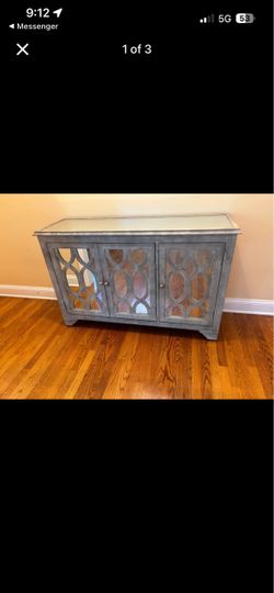 Mirrored Accent Cabinet Sideboard