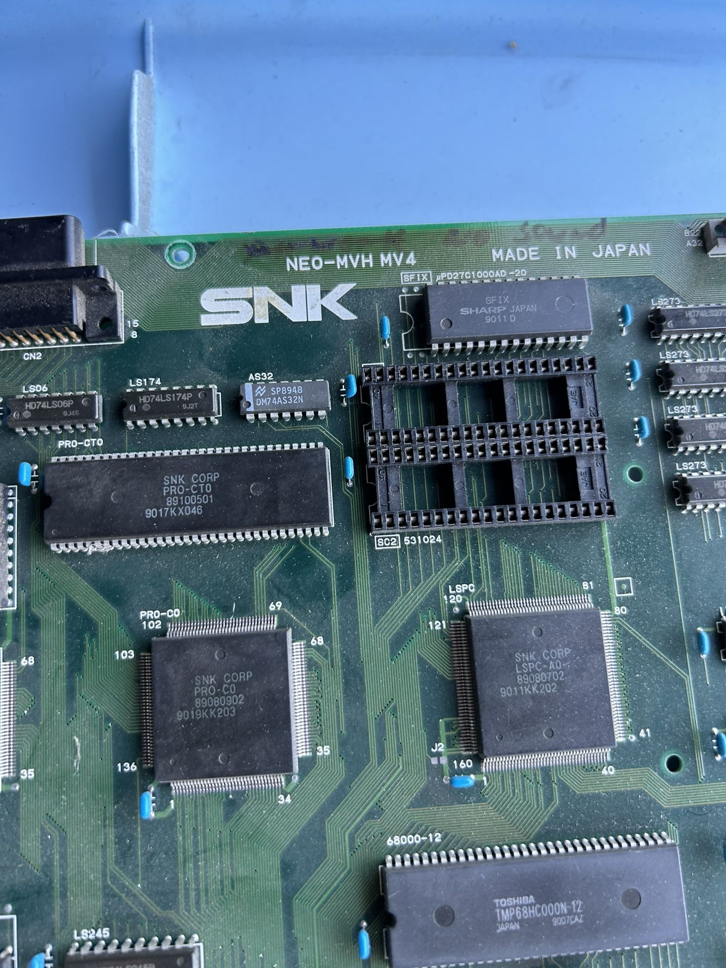 Neo Geo MVH-MV4 4 Slot Arcade Pcb For Parts Repair