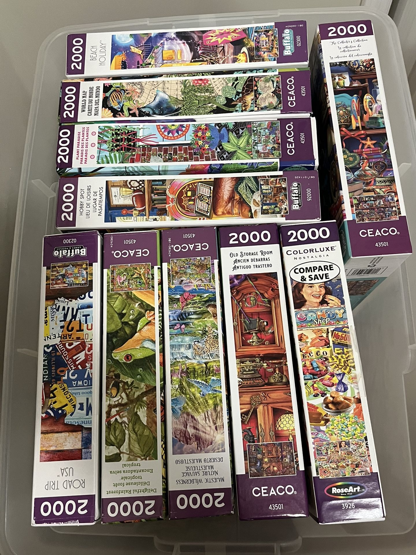 Jigsaw Puzzles, 10 Puzzles, Each Puzzle has 2,000 pieces