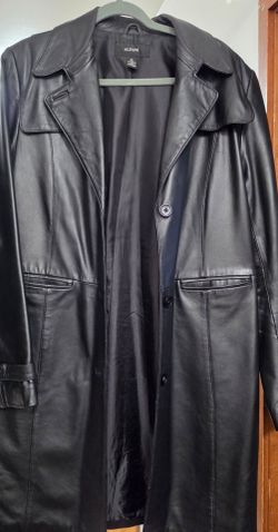 ALFANI Leather coat Size XL like new condition