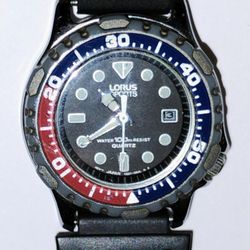 VINTAGE LORUS LIMITED EDITION PEPSI COLA COLORS WATCH