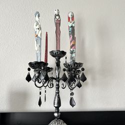 Halloween Candelabra With Candles