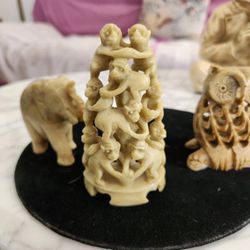 3 DIFFERENT SOAPSTONE FIGURES 