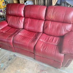 Leather Couch 