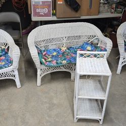 Old wicker furniture