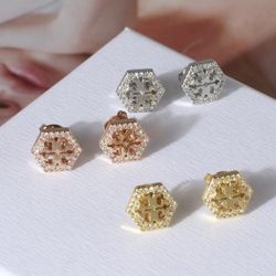 Tory Burch Earrings Silver/gold