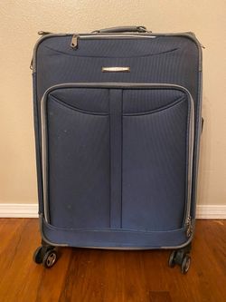 Olympia Navy Blue Spinner Luggage Suitcase