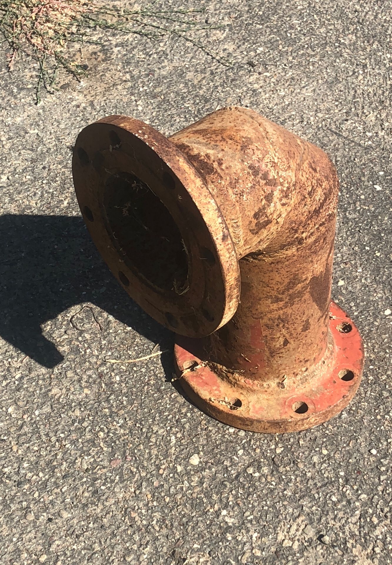 Farm water pipe elbow fitting 6 inch inside diameter farm ranch irrigation well