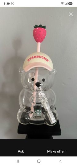Starbucks collectible  pink bearista bear cup