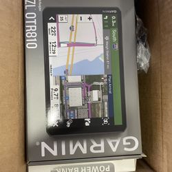 Garmin OTR810, Large, Easy-to-Read 8 GPS Truck Navigator, Custom Truck Routing, High-Resolution Birdseye Satellite Imagery Services with Power Pack Bu