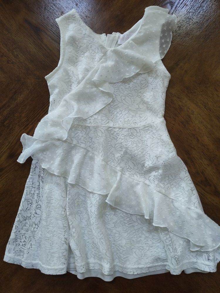 BCBG White Lace Kids Casual Dress