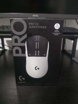 Logitech G PRO X2 SUPERSTRIKE - Ratón inalámbrico para juegos, color negro y blanco