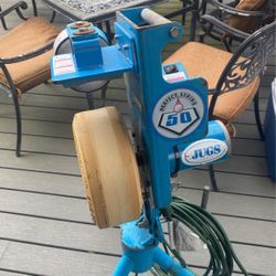 Pitching Machine. Baseball Or Softball. 