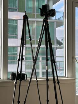 4x 5ft tripod camera light stands