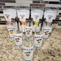 Malibu Rum Glasses - NEVER USED!