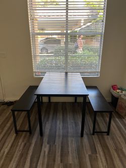 Dining Table with Benches