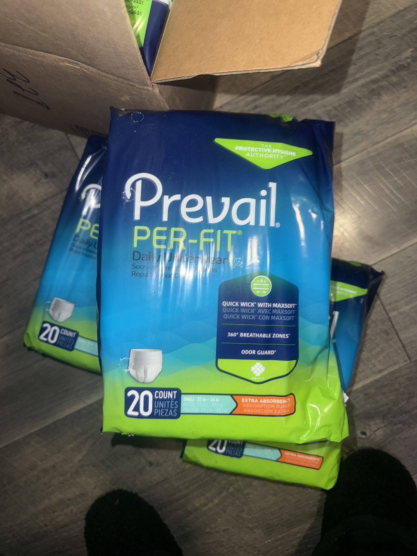 PREVAIL DIAPERS. (DM FOR INFO)