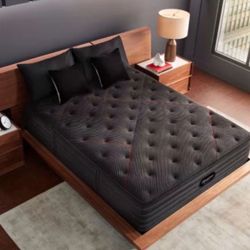 King Size Beautyrest Black C-Class Mattress, Pillow Top 16” Thick- Firm, Factory-sealed, direct from manufacturer, same-day delivery available.