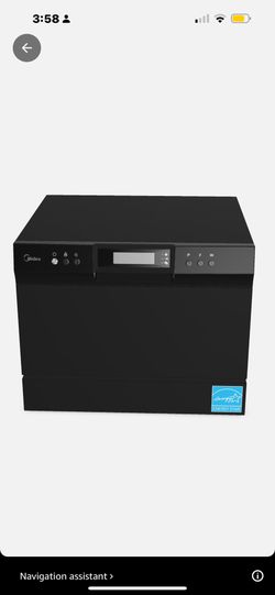 Midea MDC22P1ABB Countertop, Energy Star Portable Dishwasher