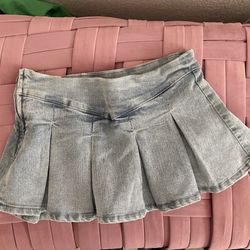 Mini pleaded jean skirt Size XS