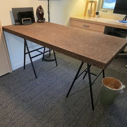 Cork Table and Metal Legs