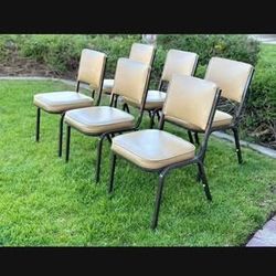 Vintage Stackable Dining Chairs, Stacking Chairs, Guest Chairs, OBO