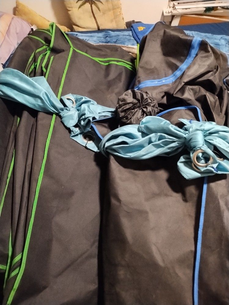 Two growing tents