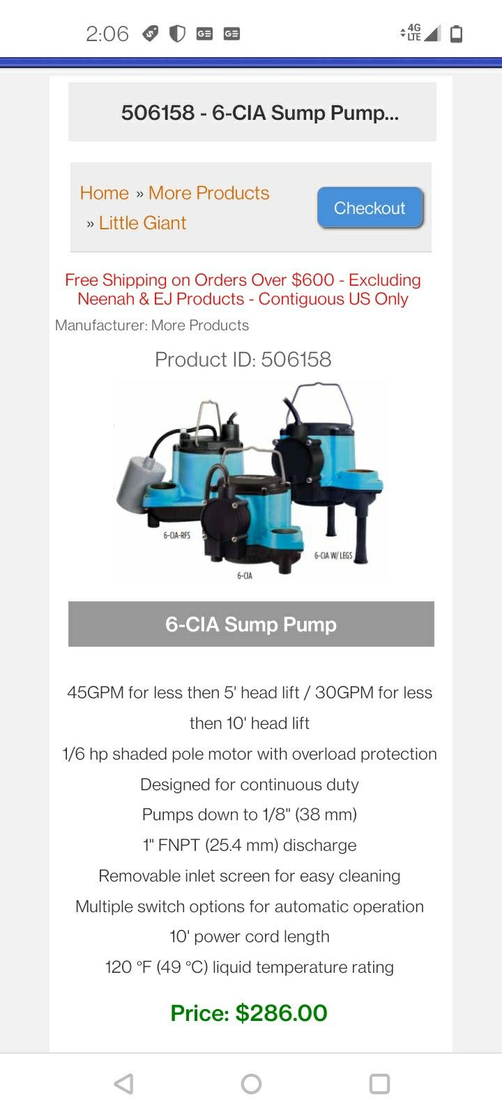 Sump Pump