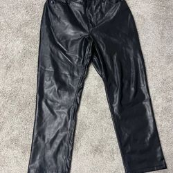 Women Abercrombie & Fitch Vegan Leather Pants
