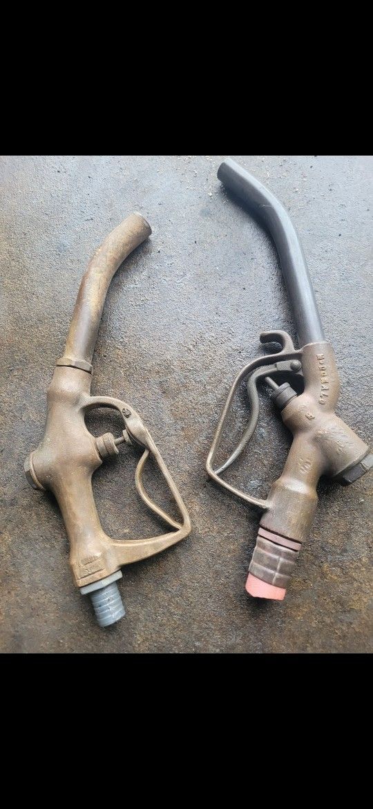2 Old Gas Nozzles