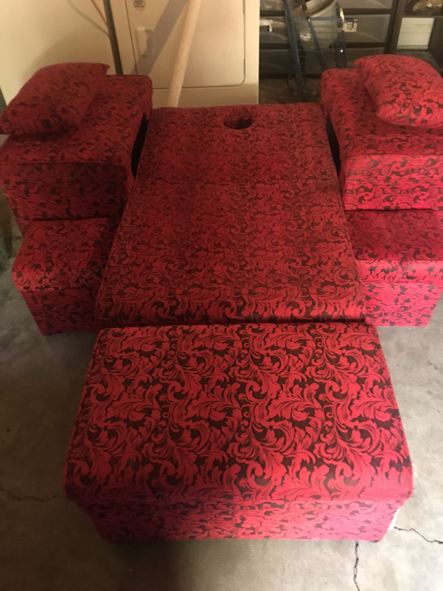 Massage table turns into a chair