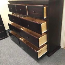 Dresser 9 Drawers 100% Pinewood 